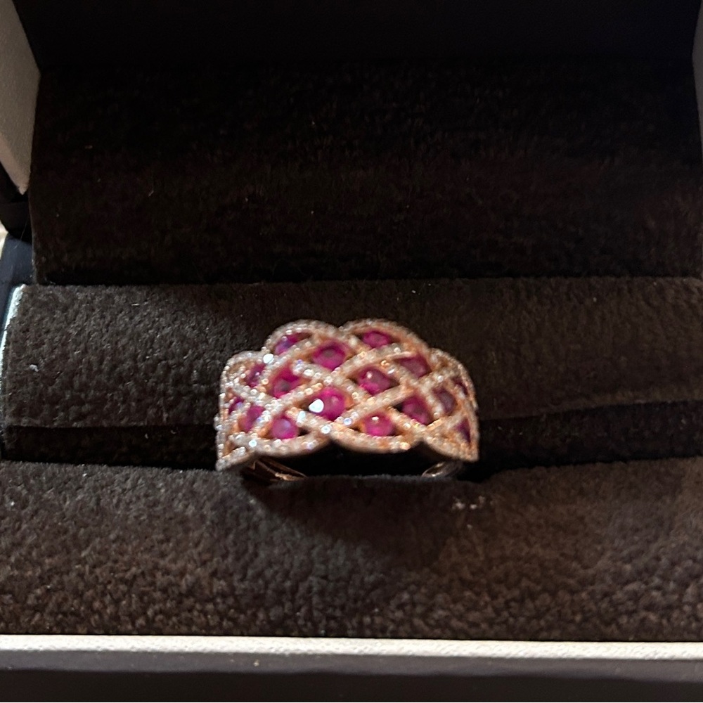 Effy Ruby and Diamond 14k Rose Gold